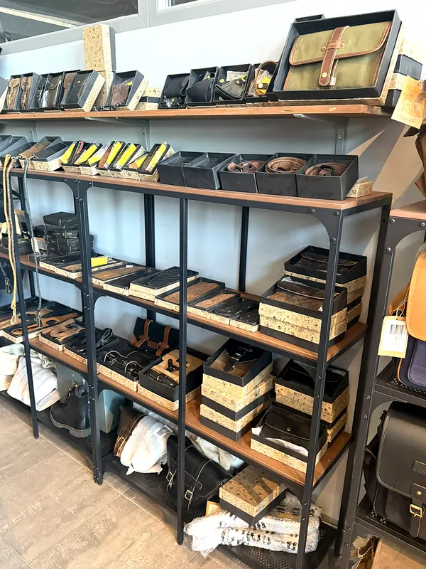 Rack with accessories and bags